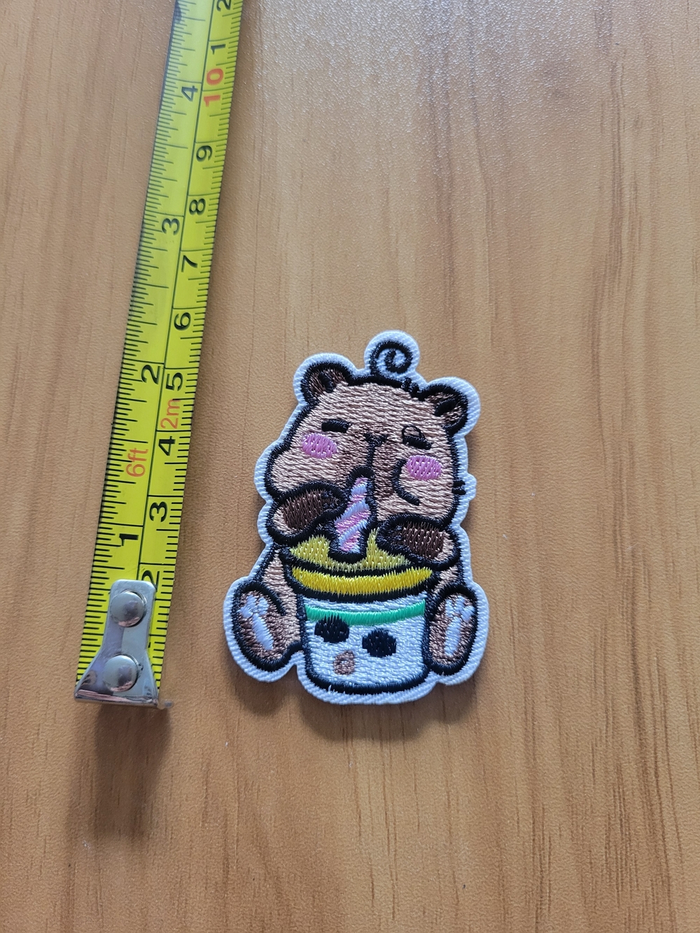 🎃BUY 2 GET 1 FREE🎃Cute  Embroidered Patch in Pink, Brown and White